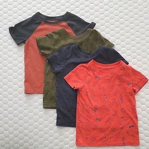 Lot of 4 toddler boy shirts